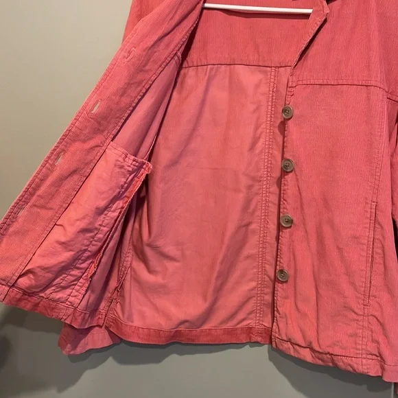 Appleseed’s Coral Corduroy Jacket Blazer. Size 6. - Picture 8 of 10